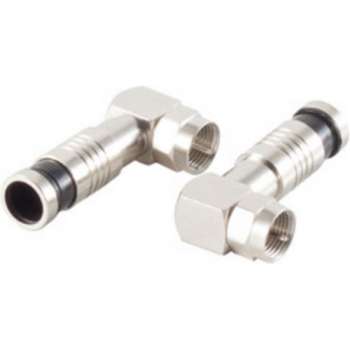 S-Impuls Compressie F-connector voor 7 mm kabel / haaks