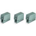 Wago Kroonklem - 224-101 2,5mm² - Enkele Geleider Klem - Grijs - 3 Stuks