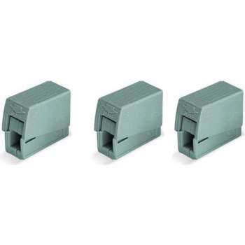 Wago Kroonklem - 224-101 2,5mm² - Enkele Geleider Klem - Grijs - 3 Stuks