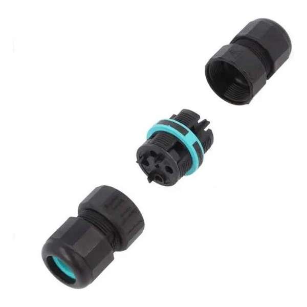 3 aderige kabelverbinder - schroefconnector - waterdicht IP68 - Premium