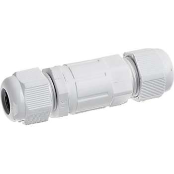 Kabelverbinder - Nivra Haskon - Rechte Connector - Waterdicht IP68 - 3 Aderig - Mat Wit