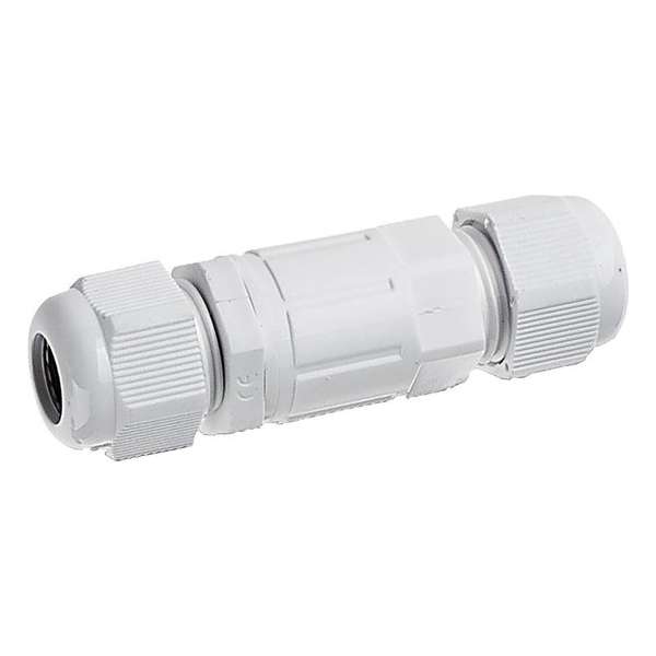 Kabelverbinder - Nivra Haskon - Rechte Connector - Waterdicht IP68 - 3 Aderig - Mat Wit