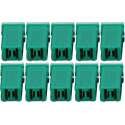 10 STKS Voertuig Auto Plastic Shell Rechte Vrouwelijke Terminal Push in Blade Cartridge PAL Fuse 40 Amp 32 V