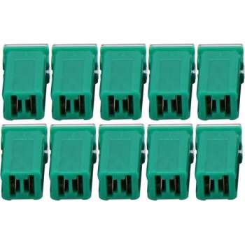 10 STKS Voertuig Auto Plastic Shell Rechte Vrouwelijke Terminal Push in Blade Cartridge PAL Fuse 40 Amp 32 V