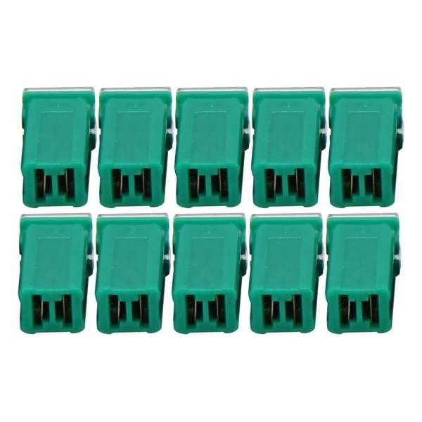 10 STKS Voertuig Auto Plastic Shell Rechte Vrouwelijke Terminal Push in Blade Cartridge PAL Fuse 40 Amp 32 V