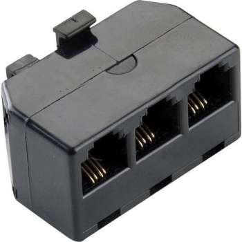 Bandridge Modular 3 Way Telecom Splitter RJ-11 3x RJ-11 Grijs