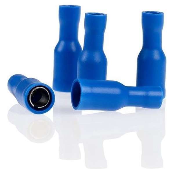 Alca Kabelschoentjes - Blauw - Rond 5,0mm - Volledig geïsoleerd - 10 stuks