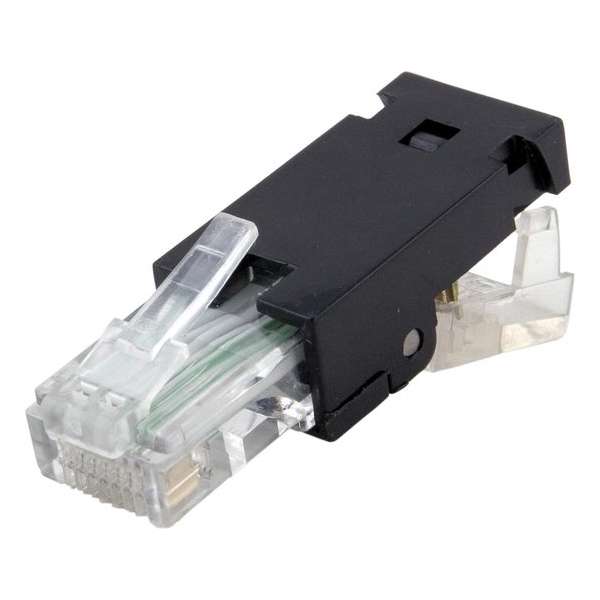 DELTACO MD-20, RJ45 Zwart, Transparant kabel-connector