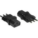 Good Connections Stroom adapter C13 (v) - Italiaanse (type L) stekker (m) / zwart