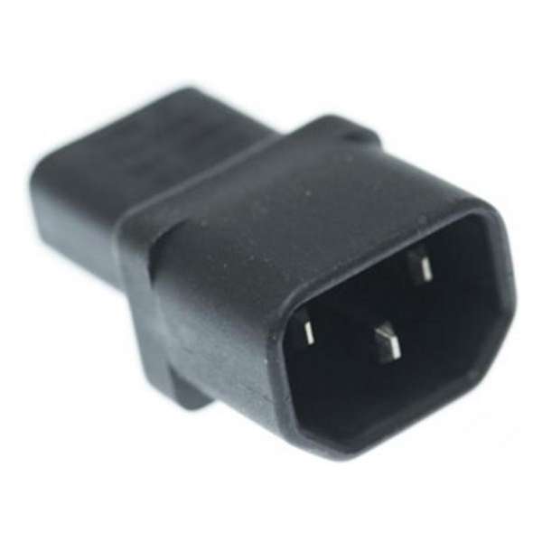 E&T Powercables C13 - C14 voeding adapter / zwart