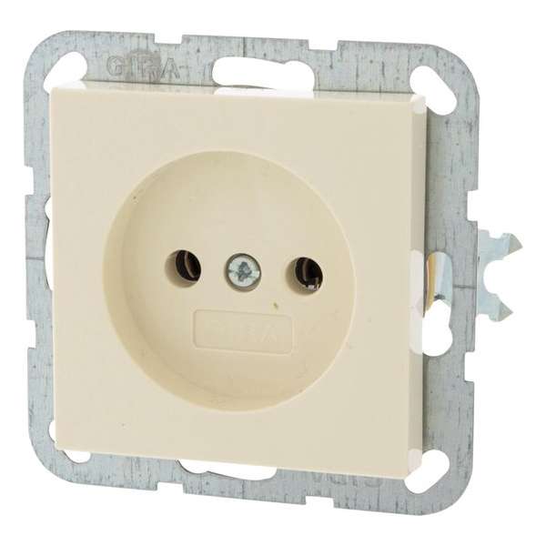 Gira SY55 Inbouw Stopcontact - 1-voudig - Crème