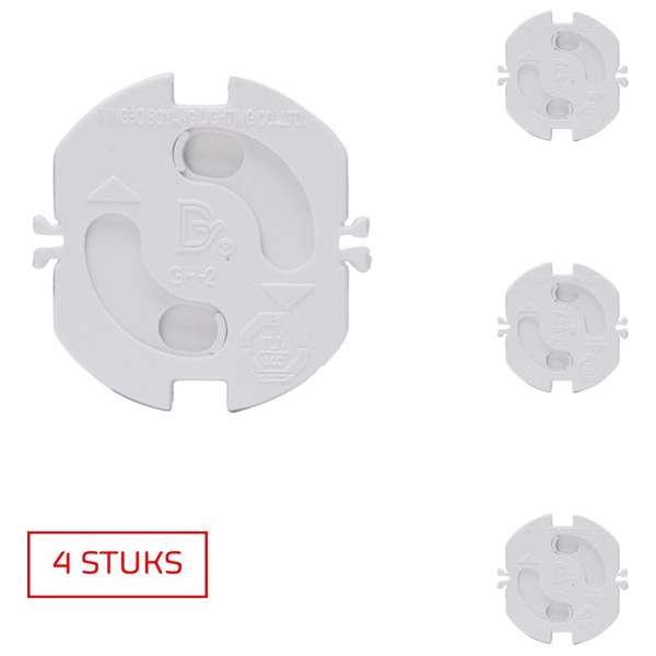 KOPP wandcontactdoos beveiligers | stopcontactbeveiliger | wit | 4 STUKS