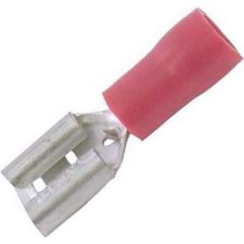 Carpoint Vlakstekerhuls 741 Rood 4.8x0.5mm 10 Stuks