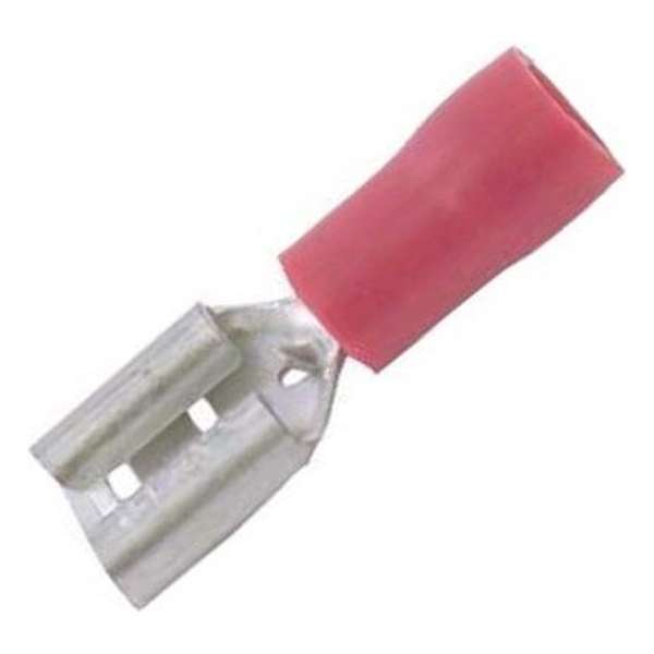 Carpoint Vlakstekerhuls 741 Rood 4.8x0.5mm 10 Stuks