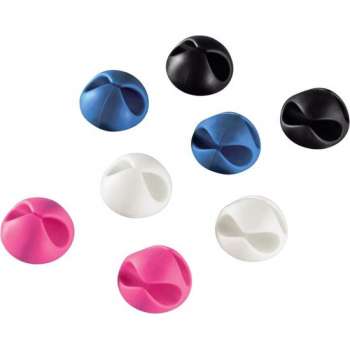 Hama kabel clips candy, 8stuks