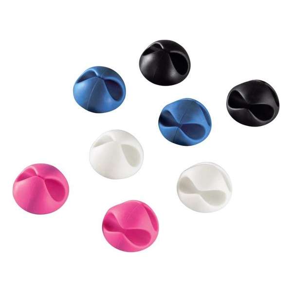 Hama kabel clips candy, 8stuks