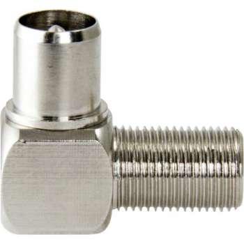 Coax Adapter XLR F Female - Coax Male Silver