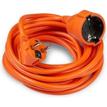 Verlengsnoer 5 meter - H05VV-F3G1,5 geaard - Oranje