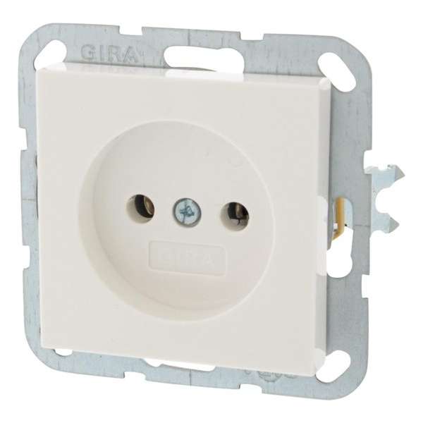 Gira SY55 Inbouw Stopcontact - 1-voudig - Polarwit