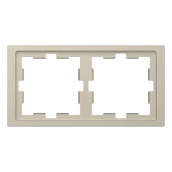 Afdekraam D-Life 2V - Kunststof Sahara - Systeem Design - Schneider Electric - MTN4020-6533