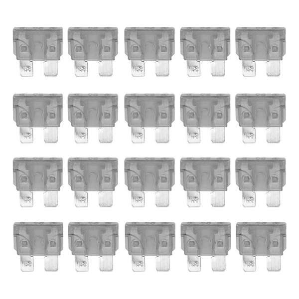 100 stuks Auto Mini Blade Fuse, DC12V 25A (transparant)