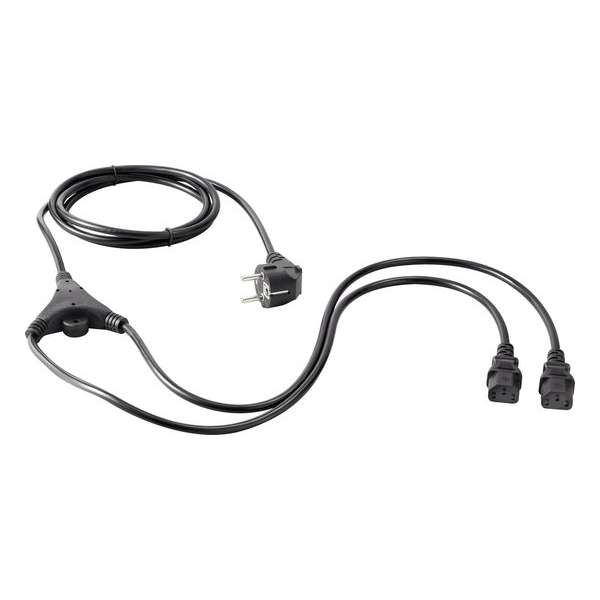 Basetech BT-1886927 Apparaat (koud) Y-kabel Zwart 2.35 m