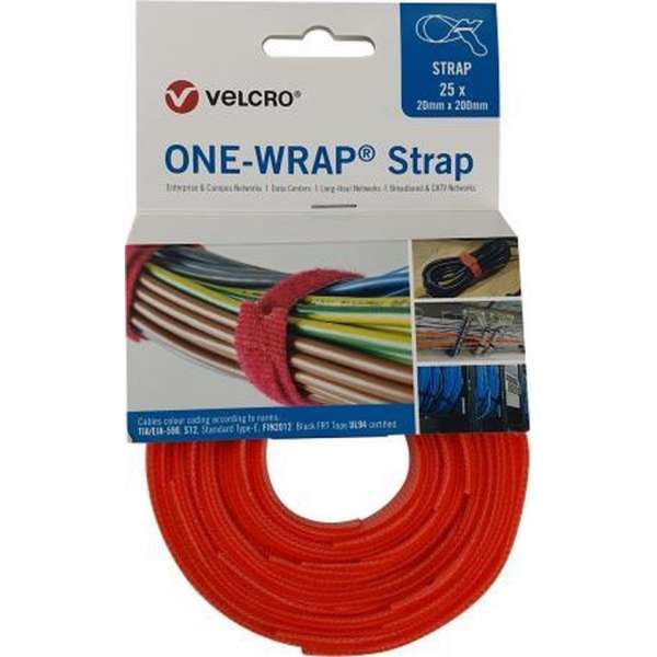 Velcro® ONE-WRAP® klittenband kabelbinder 20mm x 150mm Oranje