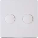 KOPP - Afdekplaat/Centraalplaat - Paris - DUO Dimmer - Arctic Glans Wit - BSE