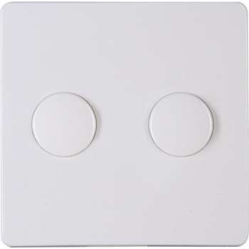 KOPP - Afdekplaat/Centraalplaat - Paris - DUO Dimmer - Arctic Glans Wit - BSE