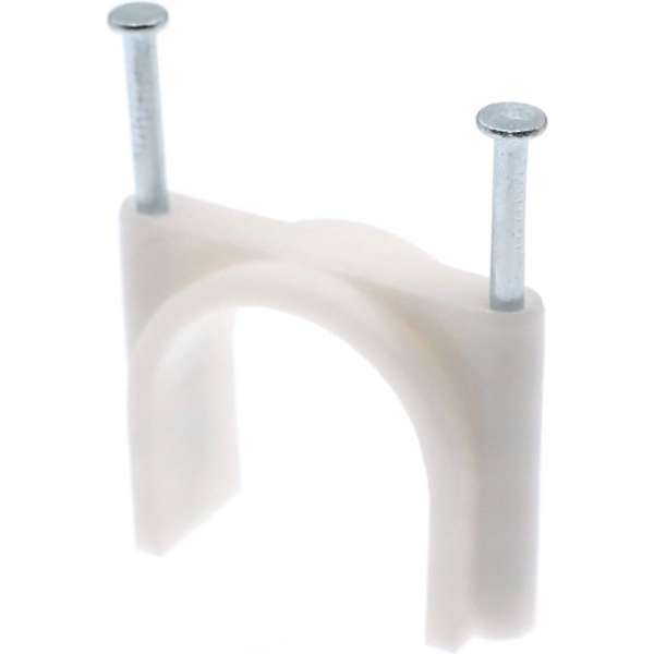 Kabelclip | Spijkerclip | Kabelklem | Kabelhouder | 40 mm | 12 stuks | Wit | Allteq