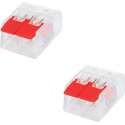 Lasklem Slim Set 2 Stuks - 2 Polig met Klemmetjes - Rood - BES LED