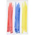 150x stuks kabelbinders / bundelbanden / tiewraps - 15 cm - rood/geel/blauw - bundelbanden - tiewraps / tie ribs / kabelbinders