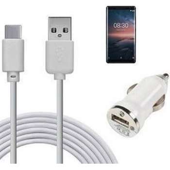 Autolader USB C Nokia 8 Sirocco