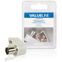 Valueline VLSB40921W coaxconnector 2 stuk(s)