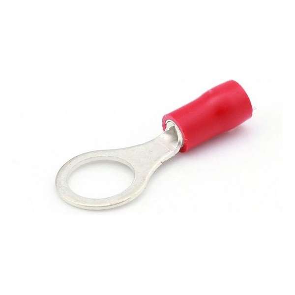 Ringkabelschoen 0.5-1.5mm² - Rood - Ø 8.4mm met bus - Per 100