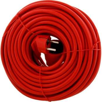 Exin verlengsnoer - randaarde - 3500W - 3 x 1.5 mm² - 25 m - rood