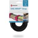 Velcro One-Wrap klittenband kabelbinders 330 x 12mm / zwart (25 stuks)