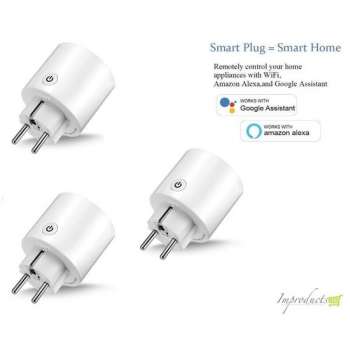 Wifi stopcontact intelligent sterkker / smart plugs maakt alles slimmer 3 stuks