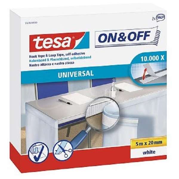 TESA Zelfklevende tape - 5m x 20mm - Wit