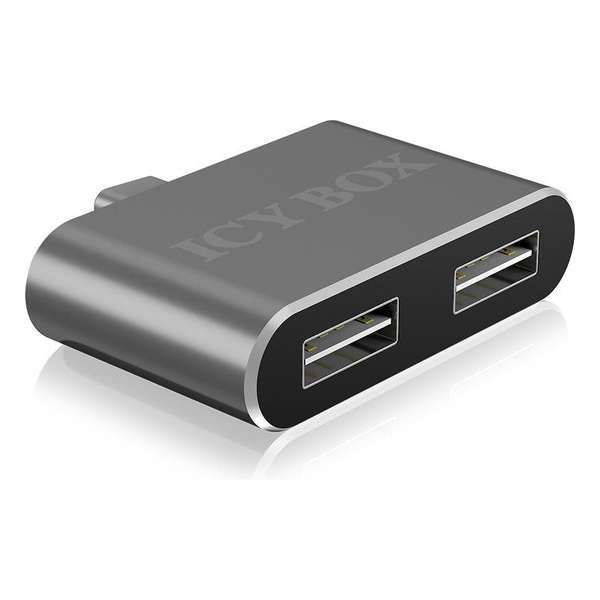 ICY BOX IB-HUB1201-C USB 2.0 interfacekaart/-adapter