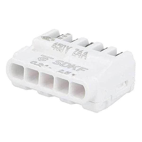 50 SDKF 5 Snelkoppeling voor installatie Spring Clamp Transparent - Kabelconnector