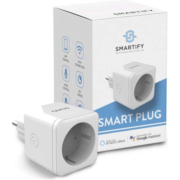 SMARTIFY Slimme Stekker - Smart Plug - Incl. Tijdschakelaar & Energiemeter