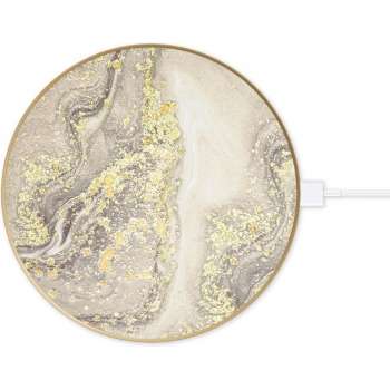 iDeal of Sweden Qi Charger voor Universal Sparkle Greige Marble