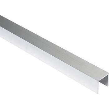 Essentials U-profiel aluminium brut 100 x 2,5 x 2,5 cm