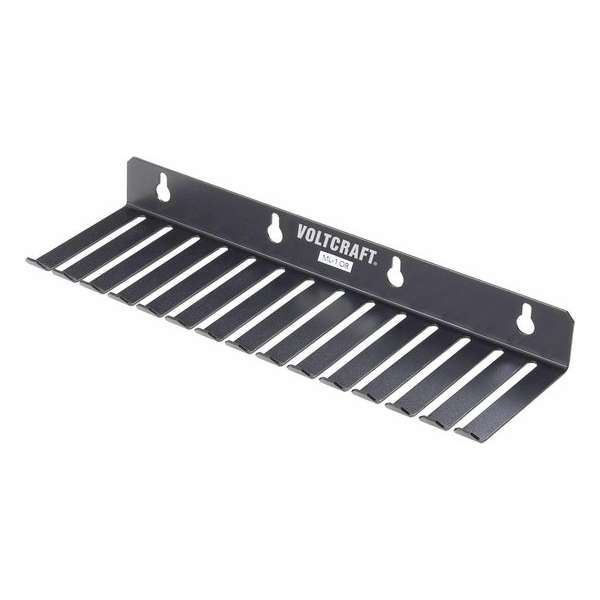 VOLTCRAFT ML-1 OR Meetsnoerhouder ML-1 OR 14 uitsparingen (73 x 5,3 mm) (l x b x h) 280 x 85 x 32 mm Zwart