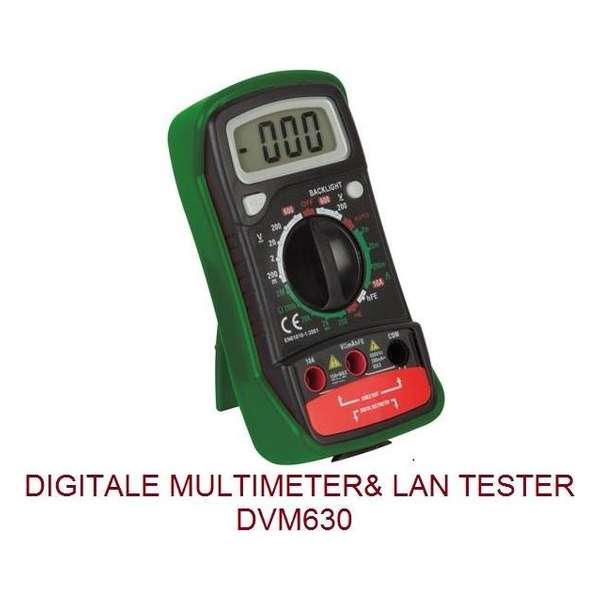 Multimeter DVM630 met LAN tester