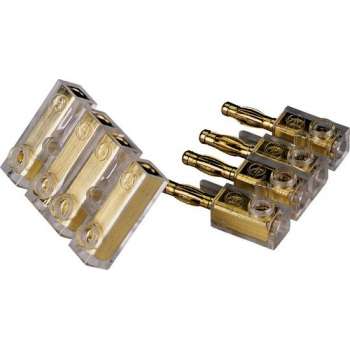 Hama Plug Con.4Pin Gold 6Qmm