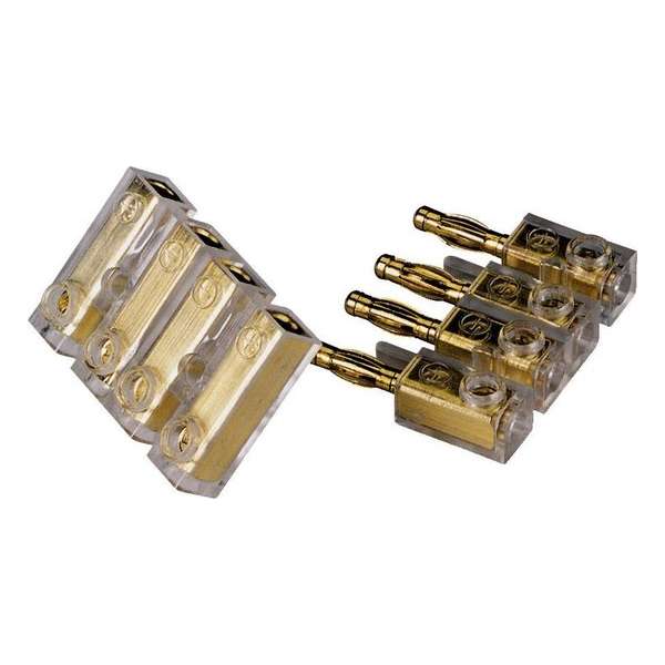 Hama Plug Con.4Pin Gold 6Qmm