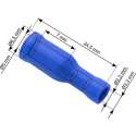 Doorverbinder Blauw - Gat diameter 5-6.5 mm - Gat diameter 2.3-3.3 mm - 100 Stuks