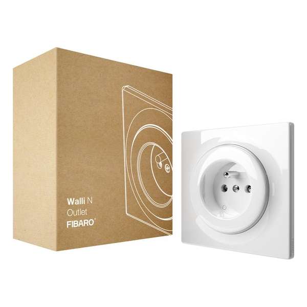 FIBARO Walli N Outlet type E - Wit - Klassiek basiselement